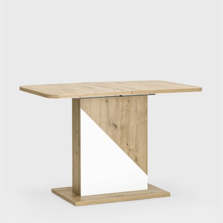 Стол Stool Group Accent раскладной обеденный 110-145*69 см. дуб/белый 
