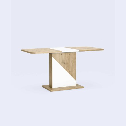 Стол Stool Group Accent раскладной обеденный 110-145*69 см. дуб/белый 