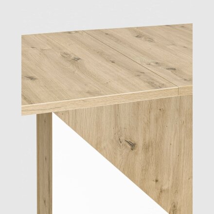 Стол Stool Group Accent раскладной обеденный 110-145*69 см. дуб/белый 