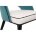 Стул на металлокаркасе на металлокаркасе Bard white / green 