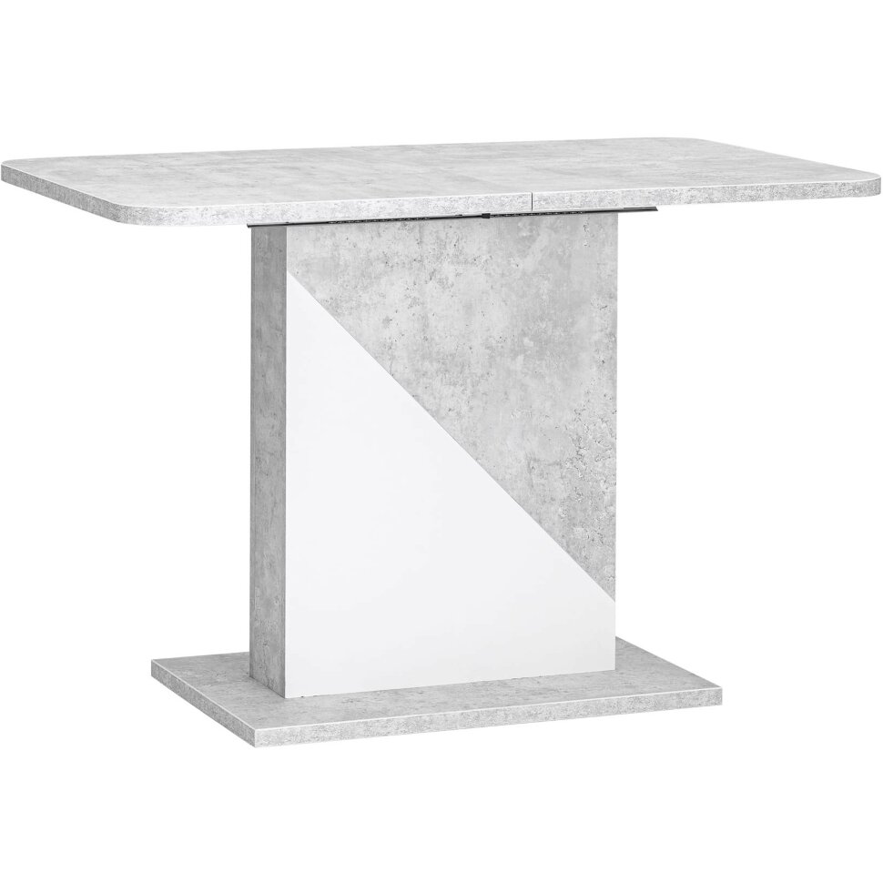 Стол Stool Group Accent раскладной 110-145*69 см бетон/белый Стол Stool Group Accent раскладной 110-145*69 см бетон/белый