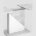 Стол Stool Group Accent раскладной 110-145*69 см бетон/белый 
