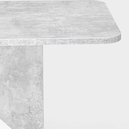 Стол Stool Group Accent раскладной 110-145*69 см бетон/белый 