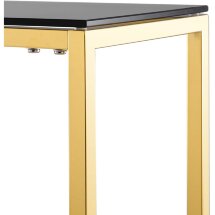Консоль Stool Group ТАУН 115*30 золото стекло smoke закаленное каркас нержавеющая сталь