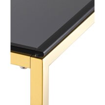 Консоль Stool Group ТАУН 115*30 золото стекло smoke закаленное каркас нержавеющая сталь