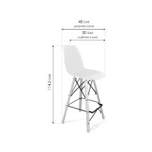 Барный стул SHT-ST29/S80 красный ral3020 / темный орех / черный муар