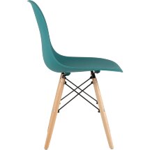 Стул Eames Style DSW темно-бирюзовый x4 (разборный каркас)