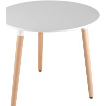 Стол Eames DST круглый белый