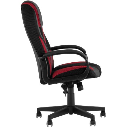 Геймерское кресло TopChairs TopChairs ST-CYBER 9 черный/красный текстиль/эко.кожа крестовина пластик 