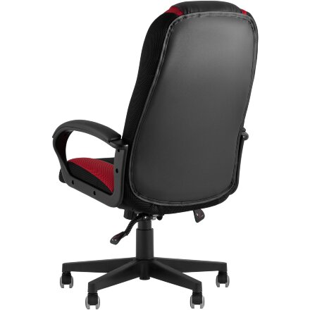 Геймерское кресло TopChairs TopChairs ST-CYBER 9 черный/красный текстиль/эко.кожа крестовина пластик 