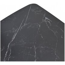 Керамический стол Blanco 160 matt black marble solid ceramic / орех