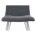 Стул на металлокаркасе на металлокаркасе Sling gray / white 