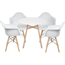 Обеденная группа Мебель Китая Гвин white / wood