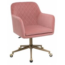 Офисное кресло Molly pink / gold