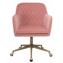 Офисное кресло Molly pink / gold