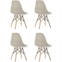 Стул Eames Style DSW бежевый x4