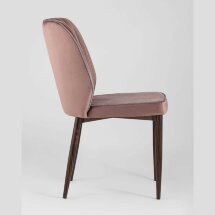 Стул Stool Group Лоренс пыльно-розовый обивка мебельный велюр