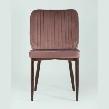 Стул Stool Group Лоренс пыльно-розовый обивка мебельный велюр