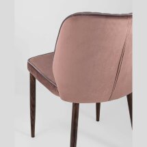 Стул Stool Group Лоренс пыльно-розовый обивка мебельный велюр