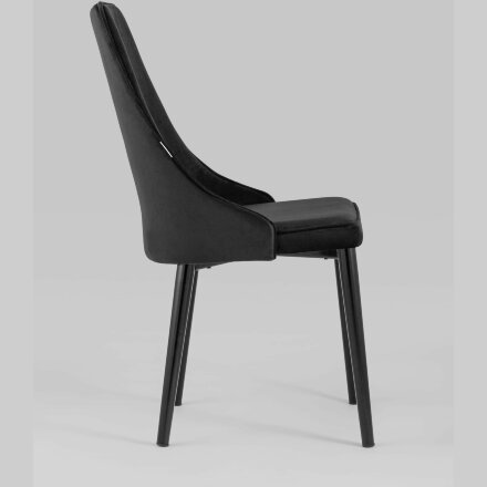 Стул Stool Group Ларго велюр черный 