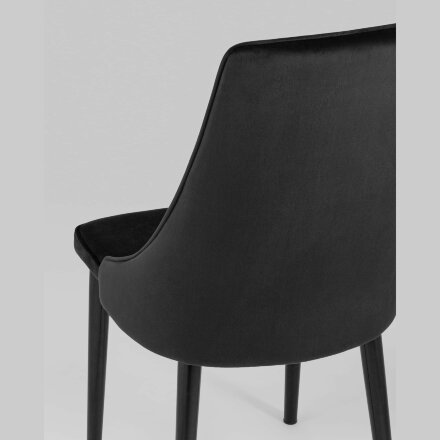 Стул Stool Group Ларго велюр черный 