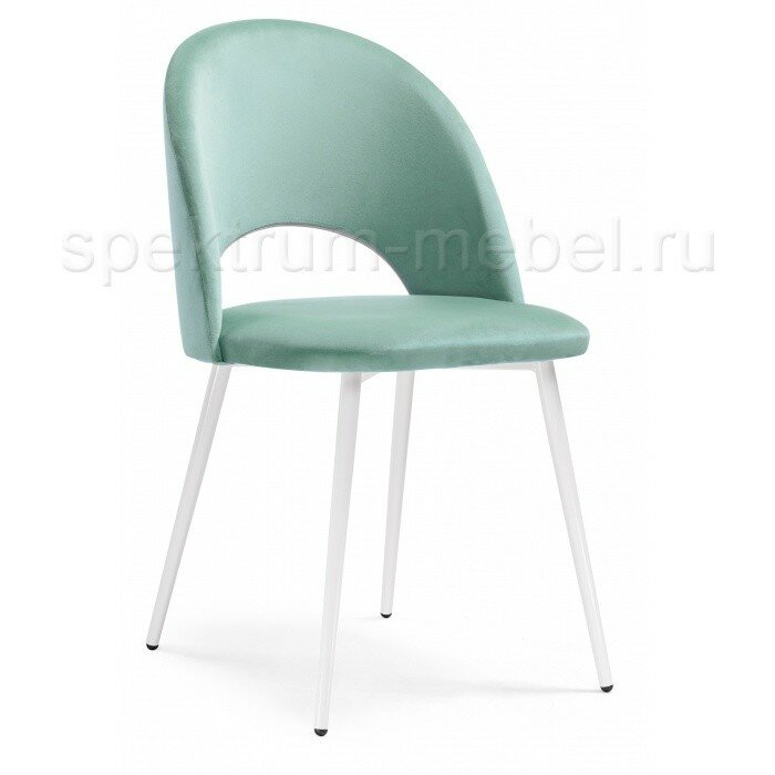Стул на металлокаркасе Ирре confetti aquamarine / белый глянец Стул на металлокаркасе Ирре confetti aquamarine / белый глянец