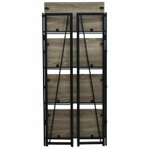Стеллаж на металлокаркасе BRABIX &quot;LOFT SH-001&quot;, 600х300х1250 мм, складной, цвет дуб антик, 641229