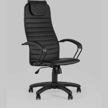 Компьютерное кресло Stool Group офисное Сеймур экокожа черный крестовина пластик