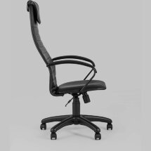 Компьютерное кресло Stool Group офисное Сеймур экокожа черный крестовина пластик
