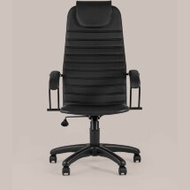 Компьютерное кресло Stool Group офисное Сеймур экокожа черный крестовина пластик