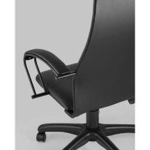 Компьютерное кресло Stool Group офисное Сеймур экокожа черный крестовина пластик