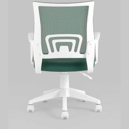 Кресло офисное TopChairs ST-BASIC-W зеленый крестовина пластик белый 