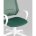 Кресло офисное TopChairs ST-BASIC-W зеленый крестовина пластик белый 