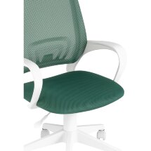 Кресло компьютерное TopChairs офисное TopChairs ST-BASIC-W зеленый TW-04 TW-12 крестовина пластик белый