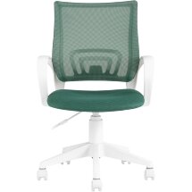 Кресло компьютерное TopChairs офисное TopChairs ST-BASIC-W зеленый TW-04 TW-12 крестовина пластик белый