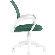 Кресло компьютерное TopChairs офисное TopChairs ST-BASIC-W зеленый TW-04 TW-12 крестовина пластик белый