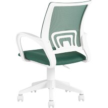 Кресло компьютерное TopChairs офисное TopChairs ST-BASIC-W зеленый TW-04 TW-12 крестовина пластик белый
