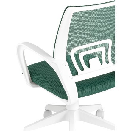 Кресло офисное TopChairs ST-BASIC-W зеленый крестовина пластик белый 
