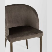 Стул Stool Group Оскар велюр коричневый ножки металл под дерево