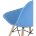 Стул Eames Style DSW голубой x4 