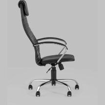 Компьютерное кресло Stool Group офисное Сеймур экокожа черный крестовина хром