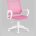 Кресло офисное TopChairs ST-BASIC-W розовый крестовина пластик белый 