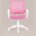 Кресло офисное TopChairs ST-BASIC-W розовый крестовина пластик белый 