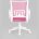 Кресло офисное TopChairs ST-BASIC-W розовый крестовина пластик белый 