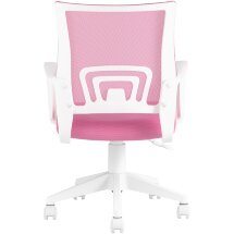 Кресло компьютерное TopChairs офисное TopChairs ST-BASIC-W розовый крестовина пластик белый
