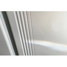 Шкаф Ева 100.01 белое дерево / белый матовый