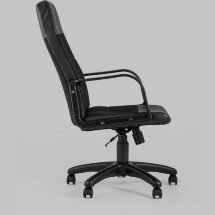 Компьютерное кресло Stool Group офисное Чарли обивка экокожа ткань черный крестовина нейлон