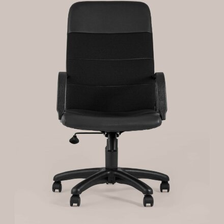 Компьютерное кресло Stool Group офисное Чарли обивка экокожа ткань черный крестовина нейлон 