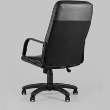Компьютерное кресло Stool Group офисное Чарли обивка экокожа ткань черный крестовина нейлон