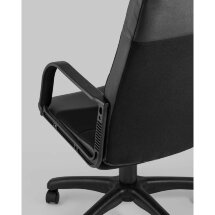Компьютерное кресло Stool Group офисное Чарли обивка экокожа ткань черный крестовина нейлон
